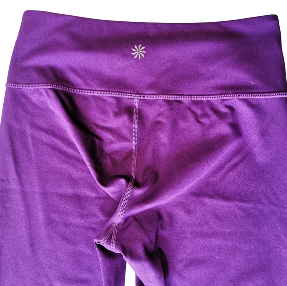 Athleta Chaturanga Cropped Leggings In Fuchsia/Pink - Sz S - Picture 4 of 7